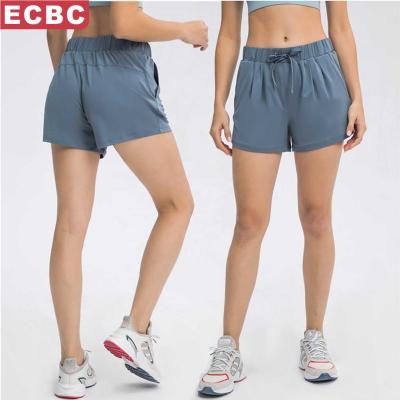 China Lulu Lemon Align New Women's Breathable Drawstring Butt Breathable High Lift Stretch Training Tight Fitness Quick-drying Running Shorts for sale