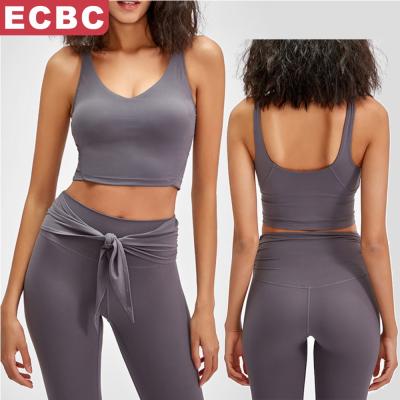 China Lulu Lemon Align New Fitness Breathable Female High Strength Shockproof Bra Top Tank Yoga Running Sports Invest Beautiful Back Underwear for sale