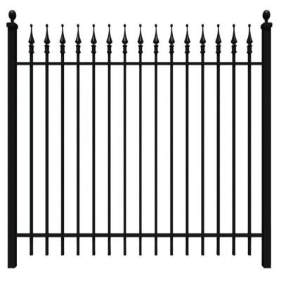 China Easily Assembled Cheap Fence New Design Wrought Iron Panel/Ornamental Fence Metal Steel Picket for sale