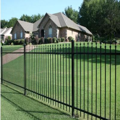 China Easily Assembled Wrought Iron Fences For Residential Homes Security Curved Metal Fencing Grid Panels Metal Fencing Prices for sale