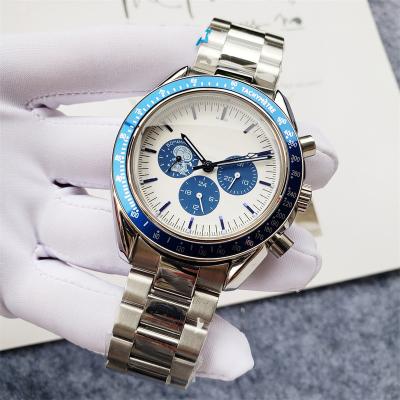 China Luxury Men's Watch 44mm Self-Date Self-winding Stainless Steel Blue Date Automatic Mechanical Watches Men's Watch for sale