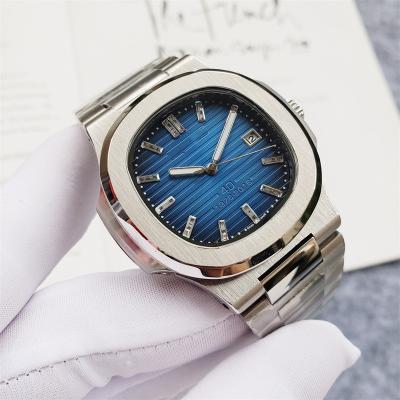 China Luxury High Quality Alarm Watch For Automatic Movement Mens Stainless Steel Mechanical Machine Watches for sale