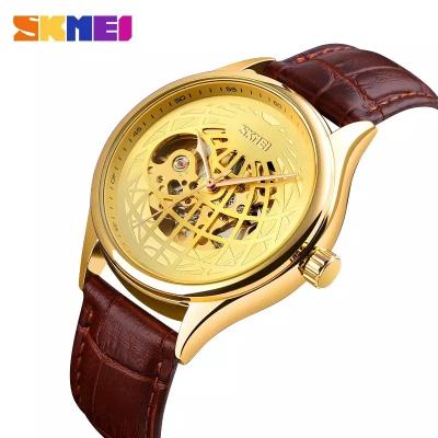 China Water Resistant Skmei Stainless Steel Mens Watch Automatic Casual Mechanical Wristwatches for sale