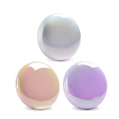 China LED display portable small makeup mirror with lamp fill light, removable rechargeable folding hand warmer for sale