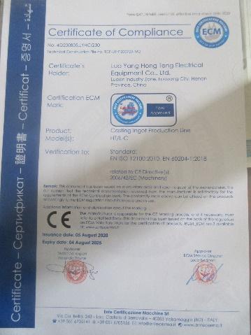 CE - Luoyang Hongteng Electrical Equipment Co., Ltd.