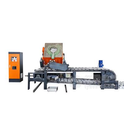 China Aluminum / Copper Ingot Making Automatic Aluminum / Copper Ingot Production Line Casting Machine With Induction Furnace for sale