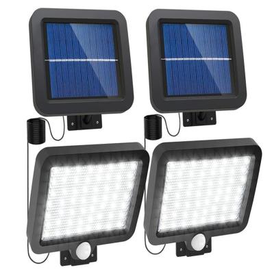 China 140 Led Wall Sensor Light Solar Garden Waterproof Super Bright Outdoor Garden for sale