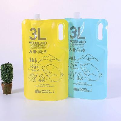 China Customized Moisture Proof Spout Filling Juice Printing Stand Up Mylar Pouch Plastic Packaging Bag for sale