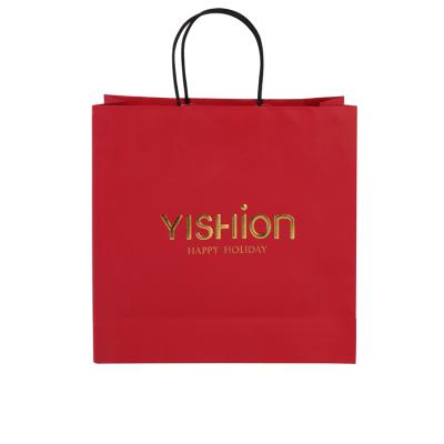 China Retail Cheap Custom Printing Luxury Low Cost OEM Carrier Kraft Paper Bag High Quality Recyclable for sale