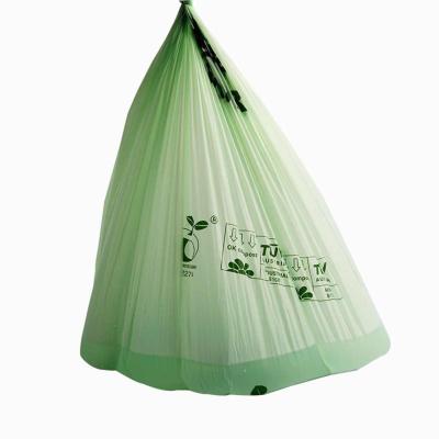 China Hot sale OEM flat eco-friendly customed cornstarch waste bags eco-friendly 100% biodegradable waste bag for sale