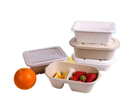 China Good Price Biodegradable Disposable Container Custom Lunch Box 100 Take Out Food Box for sale