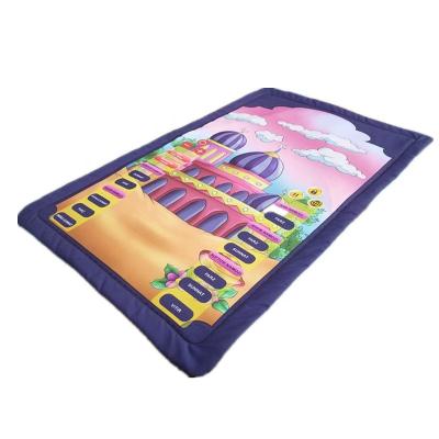 China Customized high quality washable children's muslim prayer mat electronic salah mat with Uzbekistan for sale