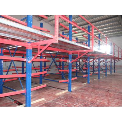 China Heavy Duty Corrosion Protection Warehouse Storage Hardware Steel Pipe Plate Arm Double Sided Large Cantilever Rack for sale