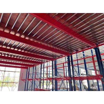 China Heavy Duty Platform Double Rack Corrosion Protection Combined Steel Frame Warehouse Rack Platform Rack Loft Rack for sale