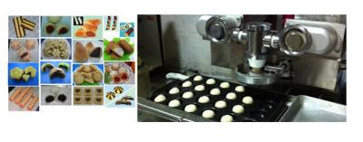 China Bread Production Line Automatic Encrusting Machine Wet Filling Products 28L for sale