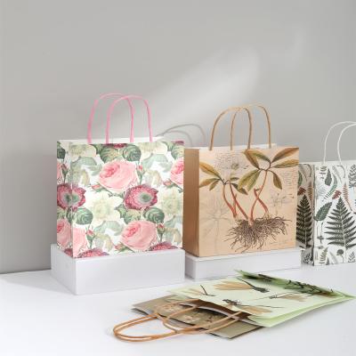 China Recycled Materials Personalized Color Kraft Paper Packaging Bag Can Be Customized Logo for sale