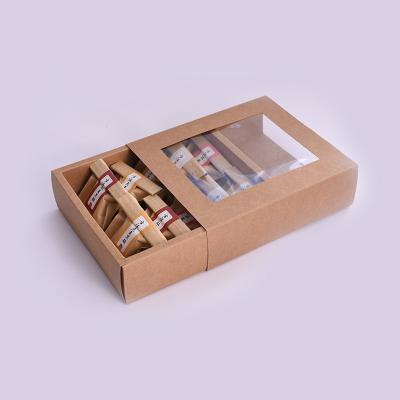 China Recyclable BSCI , FSC Custom Drawer Type Paper Box With PVC Window for sale