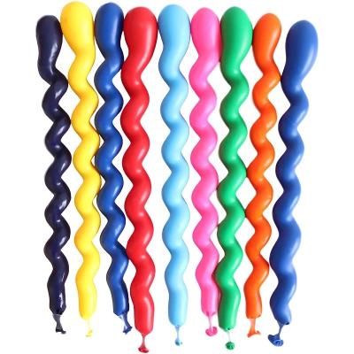 China Fashional Manufacturer Selling 36inches Latex Balloon Children Happy Birthday Screw Twisted Gifts Baby Shower Fun Decoration Supplies for sale