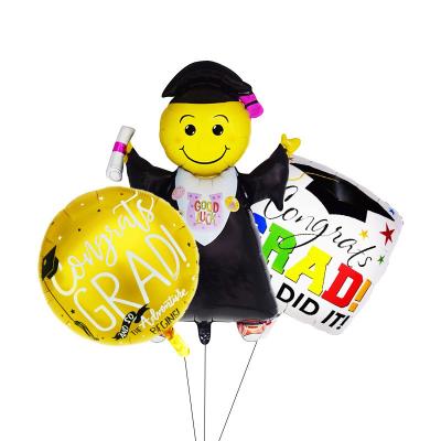 China 2022 aviation graduation photo frame certificate koala hat balloon boy girl balloons for sale