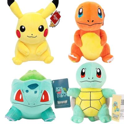 China High Quality Tag of Toy Pikachu Plush Toys Eevee Charmander Squirtle Bulbasaur Plush Pokemon Stuffed Animal with Anti-Counterfeit Label for sale