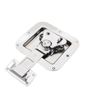 China Case Aluminum Hardware Flight Parts Box Butterfly Padlocking Latch With Extended Slider And Remote Hook Plate FS1120 for sale