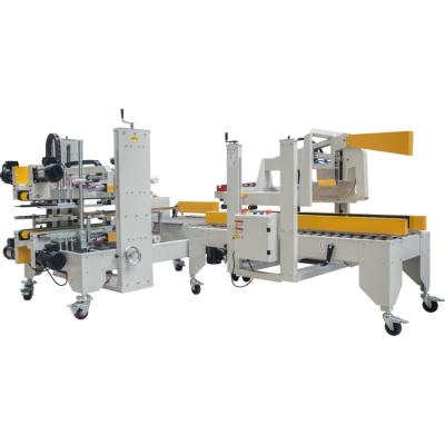 China Automatic Crate Corner Carton Box Adhesive Tape Machine Four Side Sealing Food Edge Sealing Machine for sale