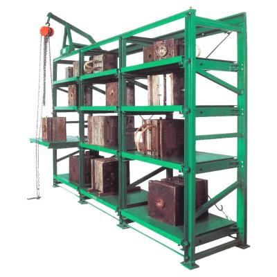 China Excellent Corrosion Protection Quality OEM Mold Storage Shelves With Sliding Steel Board for sale