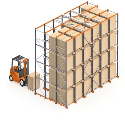 China Corrosion Protection Factory Price Warehouse Pallet Shelves Drive-in Racking System Drive In Pallet Rack Te koop