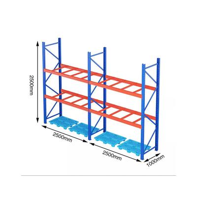 China Cheap Factory Price Corrosion Protection Metal Warehouse Multilevel Stackable Pallet Adjustable Pallet Shelving for sale