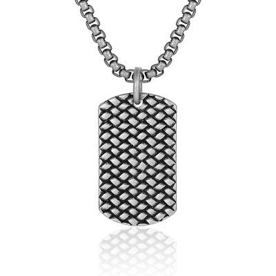 China Vintage Vintage Jewelry 316 Stainless Steel Pendant Necklace For Men Old Style for sale