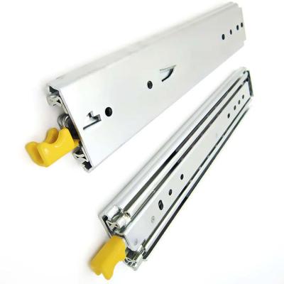 China Contemporary Full Channel 76mm Telescopic Extension Ball Bearing Drawer Slides for sale