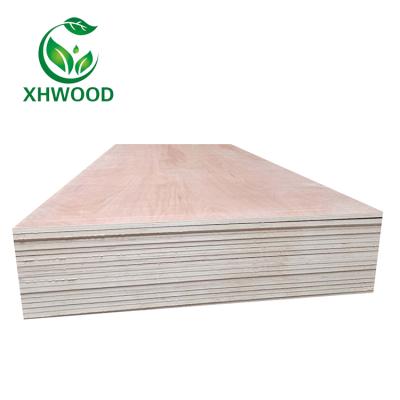 China Traditional furniture grade laminated plywood 18mm commercial grade E1 glue okoume plywood for cabinet and furniture for sale