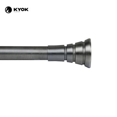 China KYOK design classic three-dimensional metal curtain rod finials classic curtain rods with 28MM curtain rod for home decor for sale