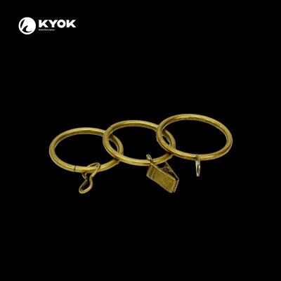 China KYOK Metal Curtain Rings Style Curtain Accessories Contemporary Single Shower Curtain Rod for Hotels and Families Decoration for sale