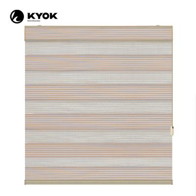 China Morden Luxury Fashion Wholesale KYOK Zebra Blinds Sunscreen Curtain Manual Roller Blinds for sale