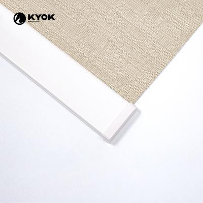 China KYOK Modern Slim Double Bracket Zipper Track Roller Blinds for sale