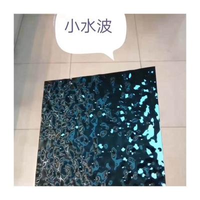 China Decorative Board Wholesale Cold Rolled Water Metal Sheet 201 304 Stainless Steel Thin Decorative Plate Corrugated for sale