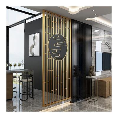 China Art Decor Modern Design Hot Sale Metal Room Dividers Stainless Steel Decorative Screens for sale