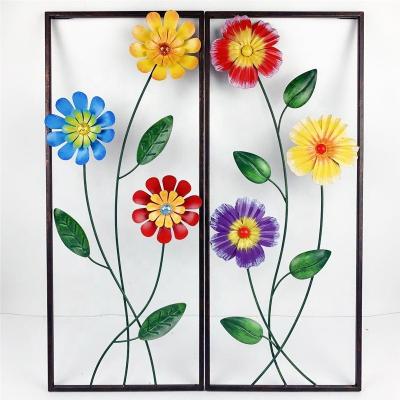 China Metal Home Decorations Shape Wall Flower Decoration Factory Custom Hangings For Home Decor for sale