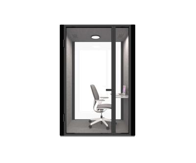 China Quality Durable Steel High End Commercial Furniture White Aluminum Metal Frames Noiseproof Office Working Pod for sale