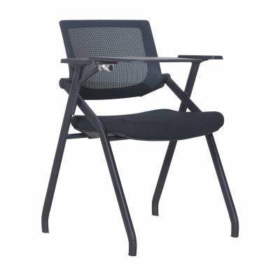 China Foldable Ready To Ship Modern Commercial Office Furniture Meeting Room Nylon Training Chair With Tablet for sale