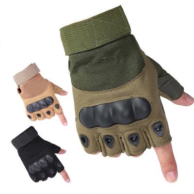 China Outdoor Wear-resistant Non-slip Adjustable Fitness Army Tactical Glove Sports Breathable Half-finger Gloves for sale