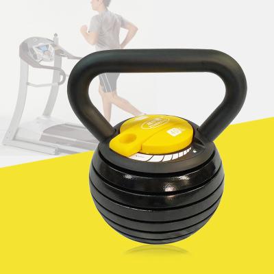 China Ubber+ Cast Iron Wholesale 40 Pounds Fitness Red Adjustable Paint Automatic Kettlebell for sale