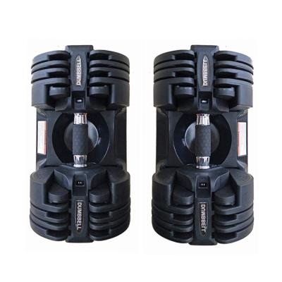 China New Design Home Use Ready To Ship Weight Gym Fitness Training Equipment 45LB 20kg Adjustable Dumbbell Set for sale