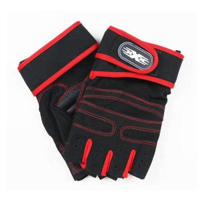 China Weight Lifting (Weight Plate Gym Sports Training Gloves Short Finger Outdoor Riding Motorcycle Racing Glove for sale