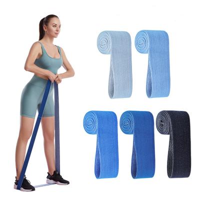 China Wholesale Hip Workout Fitness Cotton Top Logo Exercise Resistance Loop Yoga Long Bands Arm Squat Elastic Home Wholesale Custom Anti-Slip Leg for sale