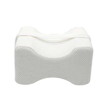 China OEM Anti-Static Orthopedic Sleeping Memory Foam Knee Pillow With Strap for sale