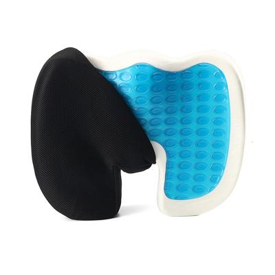 China Massage Drivers Weightlessness Office Chair Coccyx Comfort Silicone Car Gel Memory Foam Orthopedic Cooling Pad for sale