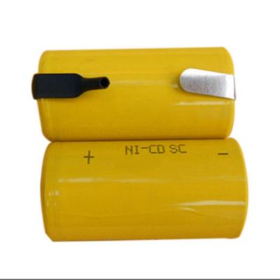 China Toys nicd sc 1200mah 1.2v battery with 10C discharge rate nicd sub c batteries for sale