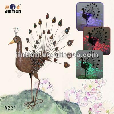 China Peacock decoration solar light M231 for sale